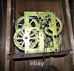 Seth Thomas Ogee Weight Driven Mantel Clock Antique Parts Repair