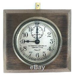 Seth Thomas Phinney-Walker Stewart & Clark Mfg Co Auto Car Brass Clock Antique