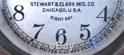 Seth Thomas Phinney-Walker Stewart & Clark Mfg Co Auto Car Brass Clock Antique