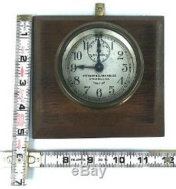 Seth Thomas Phinney-Walker Stewart & Clark Mfg Co Auto Car Brass Clock Antique