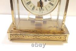 Seth Thomas Playtex Brass Glass Skeleton Carriage Mantel Clock #0792-000 Germany