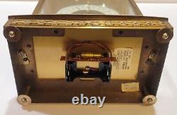 Seth Thomas Playtex Brass Glass Skeleton Carriage Mantel Clock #0792-000 Germany