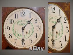 Seth Thomas Powell & Goldstein 10 Cent Napoleon Cigar Antique Advertising Clock