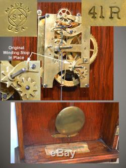 Seth Thomas Powell & Goldstein 10 Cent Napoleon Cigar Antique Advertising Clock