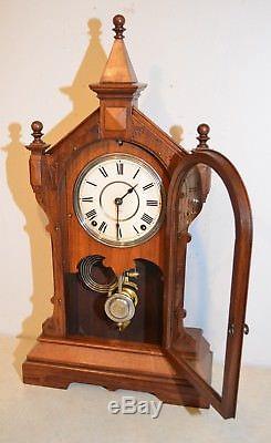 Seth Thomas Rare & Restored Lafayette-1883 City Series Antique Clock In Mahogany
