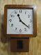 Seth Thomas Regulator Wall Clock School House Square Face Time Only Works