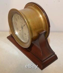 Seth Thomas Restored Antique Ships Bell Strike Model 66 Clock With Stand