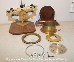 Seth Thomas Restored Antique Ships Bell Strike Model 66 Clock With Stand