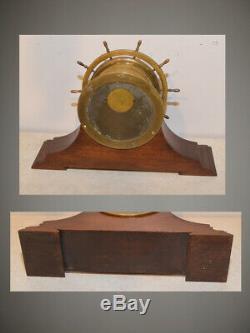 Seth Thomas Restored Antique Ships Wheel Strike Model 44 Clock With Stand