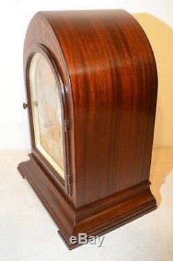 Seth Thomas Restored Extraordinary Antique Chime Clock 70-1928 In Mahogany
