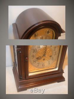 Seth Thomas Restored Grand Antique Westminster Chime Clock 73-1921 In Mahogany