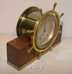 Seth Thomas Restored Mayflower 3 1939 Antique Ship's Bell Strike Clock