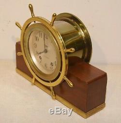 Seth Thomas Restored Mayflower 3 1939 Antique Ship's Bell Strike Clock