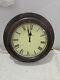 Seth Thomas Round Gallery Wall Clock In Working Condition (a52)