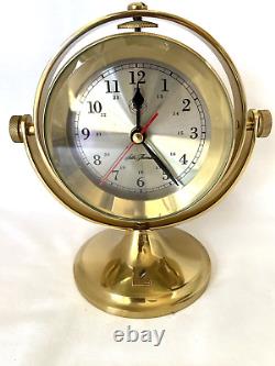 Seth Thomas Schooner Desk Clock Model 1044 Japanese Movement Nautical Gyroscope