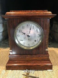 Seth Thomas Senora Bellchime Clock #2 Adamantine Mantle Clock Vgc Run&chimes