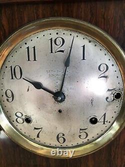 Seth Thomas Senora Bellchime Clock #2 Adamantine Mantle Clock Vgc Run&chimes