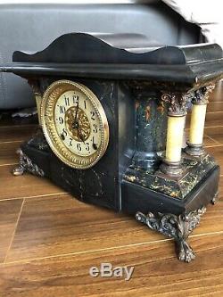 Seth Thomas Shasta Antique Adamantine Mantel Clock