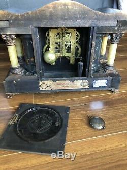 Seth Thomas Shasta Antique Adamantine Mantel Clock