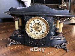 Seth Thomas Shasta Antique Adamantine Mantel Clock