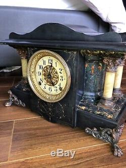 Seth Thomas Shasta Antique Adamantine Mantel Clock