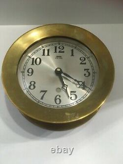 Seth Thomas Ship's Clock, Solid Brass