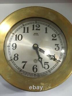 Seth Thomas Ship's Clock, Solid Brass