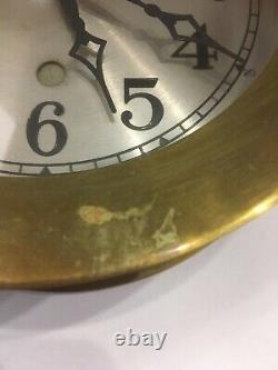 Seth Thomas Ship's Clock, Solid Brass