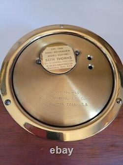 Seth Thomas Ship's WHEEL Clock Helmsman-W E537-001 Withkey