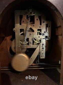 Seth Thomas Ship's Wheel Mantel Clock Mechanical Excellent Condition