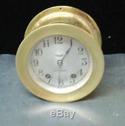 Seth Thomas Ships Bell Clock, All Brass, Early