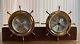 Seth Thomas Ships Helmsman Set, Clock 1017 B Quartz & Barometer 1508 Withstand