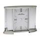 Seth Thomas Silver Glass Carriage Table Clock