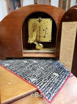 Seth Thomas Simsbury 1-W Westminster Chime Mahogany Mantle Clock