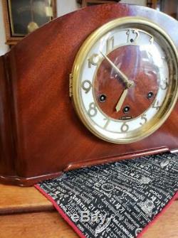 Seth Thomas Simsbury 1-W Westminster Chime Mahogany Mantle Clock