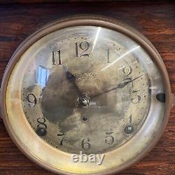 Seth Thomas Sonora Chime Clock 4 Bells Mantle with Key