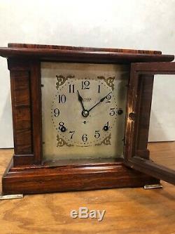 Seth Thomas Sonora Chime Clock No. 00 4 Bell Adamantine Mantel Shelf Table Clock