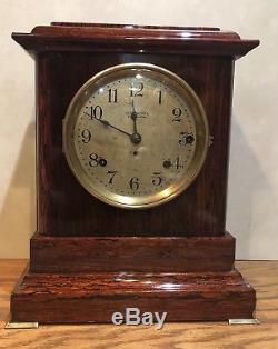 Seth Thomas Sonora Chime Clock No. 2 Adamantine 4 Bell Mantle Table Shelf Clock
