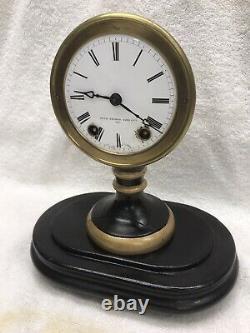 Seth Thomas Sons & Co. Candlestick Mantle Clock with Dome. Circa 1890. Runs