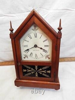 Seth Thomas Steeple Wood Case Shelf/Mantle Chime Clock Cabinet