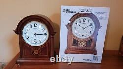 Seth Thomas Stratford Mantel German Quartz Clock Multiple Chimes MMH 7370-H New