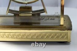 Seth Thomas TESTED Brass& Glass Skeleton Carriage Mantel Clock Model 792 Germany