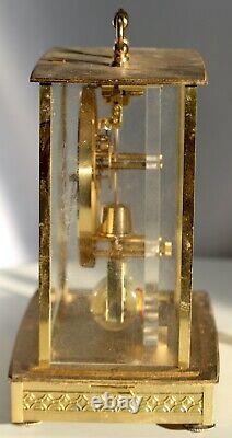 Seth Thomas TESTED Brass& Glass Skeleton Carriage Mantel Clock Model 792 Germany