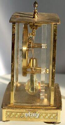 Seth Thomas TESTED Brass& Glass Skeleton Carriage Mantel Clock Model 792 Germany