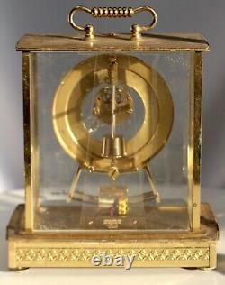 Seth Thomas TESTED Brass& Glass Skeleton Carriage Mantel Clock Model 792 Germany