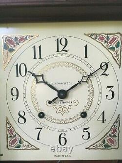 Seth Thomas/Tiffany Tradition 2W clock Pillar & scroll. Wind up withpapers