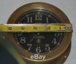 Seth Thomas U. S. Navy Deck No. 2 Brass Ships Deck Clock No. 2