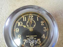 Seth Thomas U. S. Navy Mark I Deck Clock Heavy Case WWII 1941
