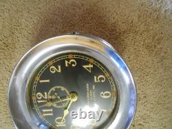 Seth Thomas U. S. Navy Mark I Deck Clock Heavy Case WWII 1941