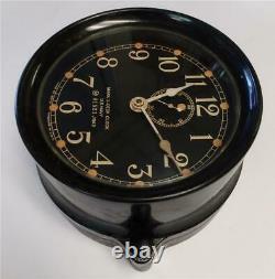 Seth Thomas U. S. Navy Ship's Mark I Deck Clock Wwii